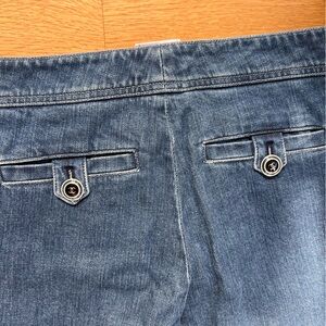CHANEL Size 38 Jeans (Hemmed for someone 5’2 ).